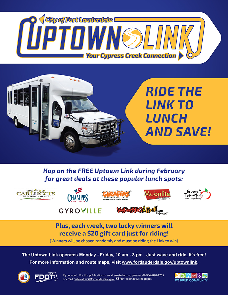 Uptown Link Ridership Promotion Flyer