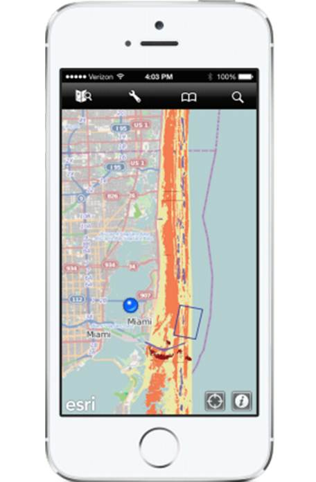 esriArcGIS Coral Reef App