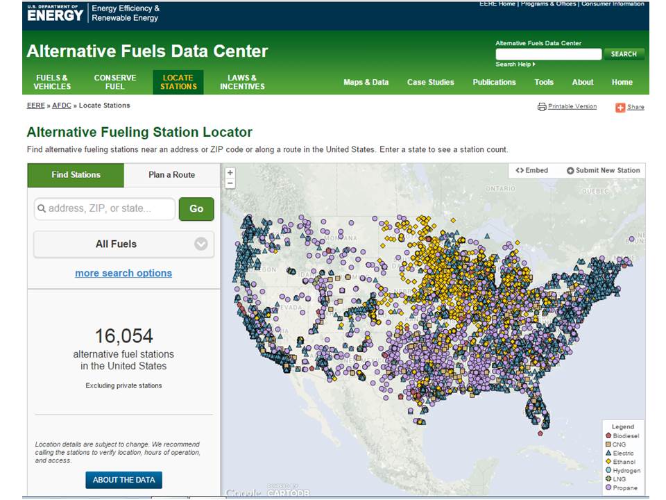 Alternative Fueling Station Locator