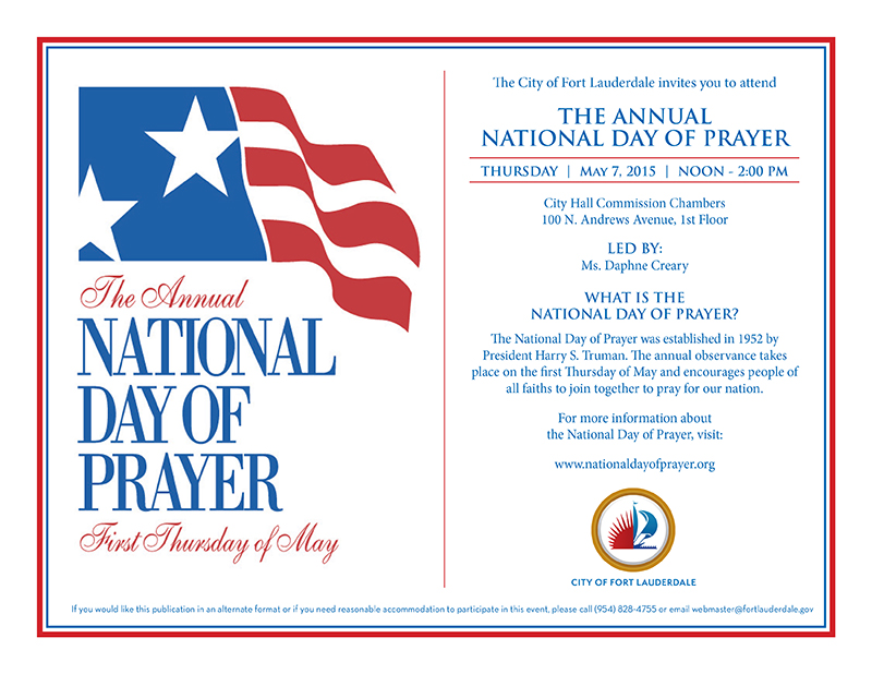 National Day of Prayer 2015 Flyer