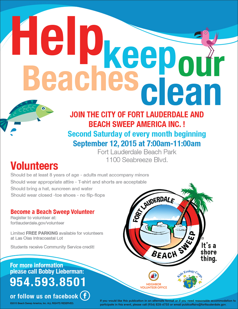 Fort Lauderdale Beach Sweep Sept 2015