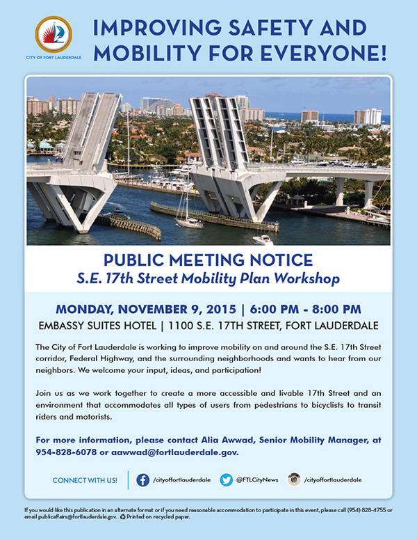 SE 17 Street Corridor Public Meeting Nov 2015