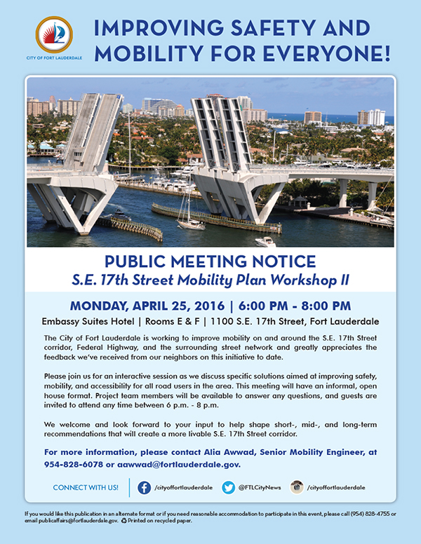 SE 17th Street Public Meeting 2 April 2016