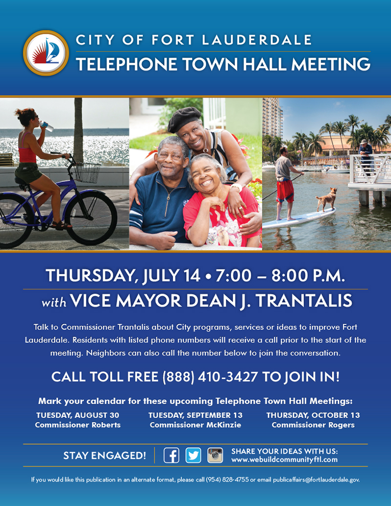 Trantalis Telephone Town Hall Meeting July 2016