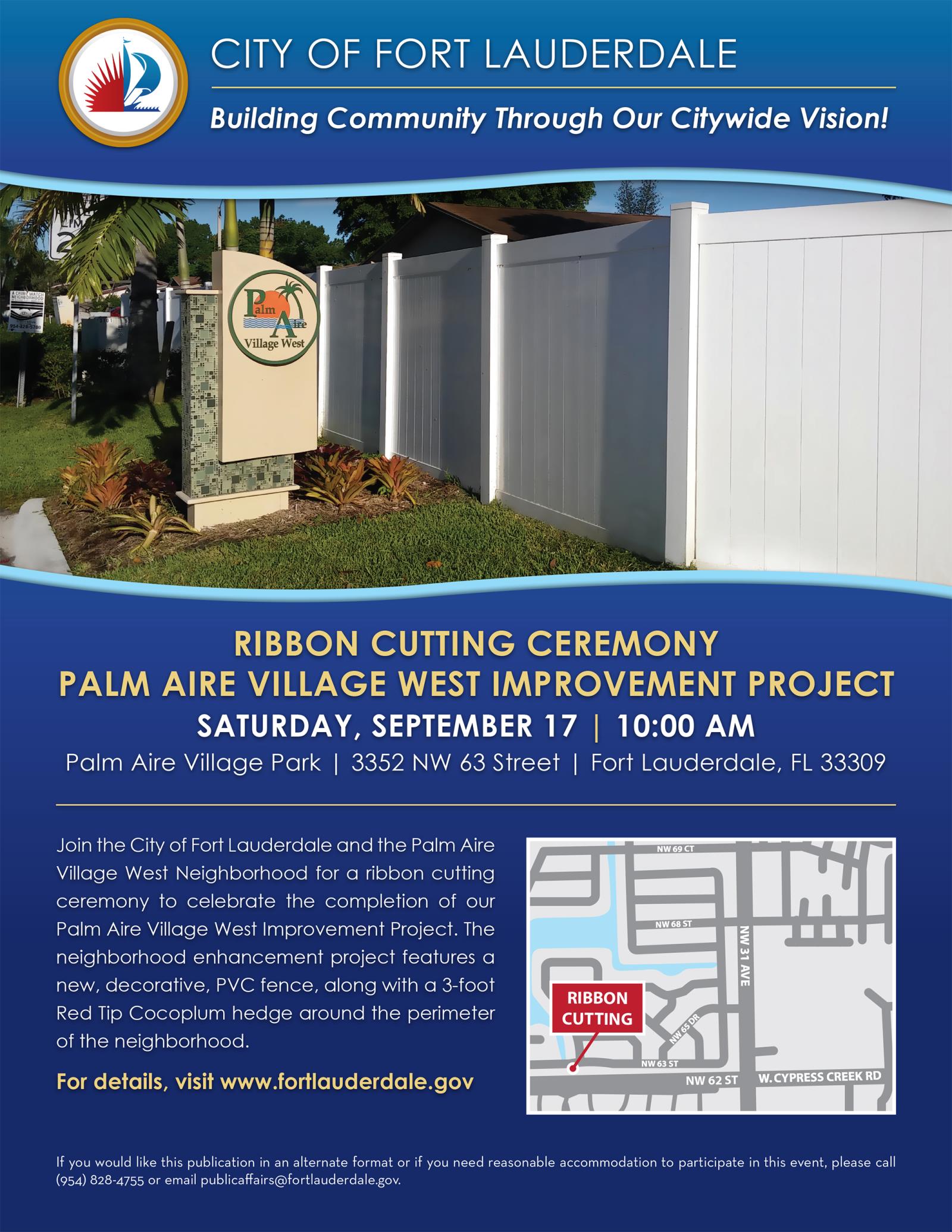 Palm Aire Village West Ribbon Cutting 09-17-16