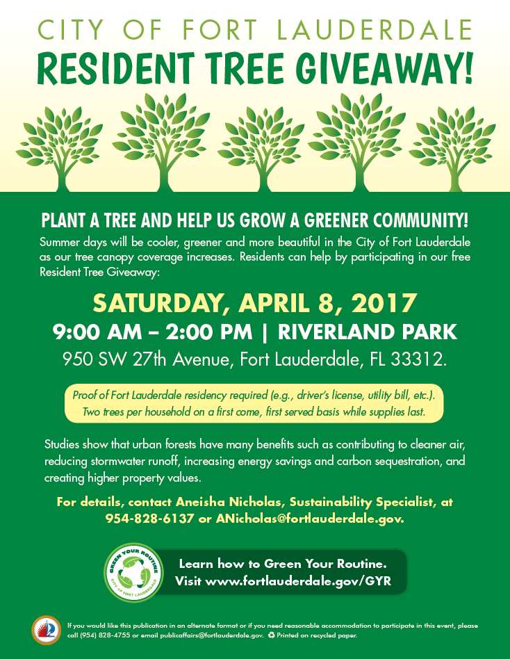 Tree giveaway April 8