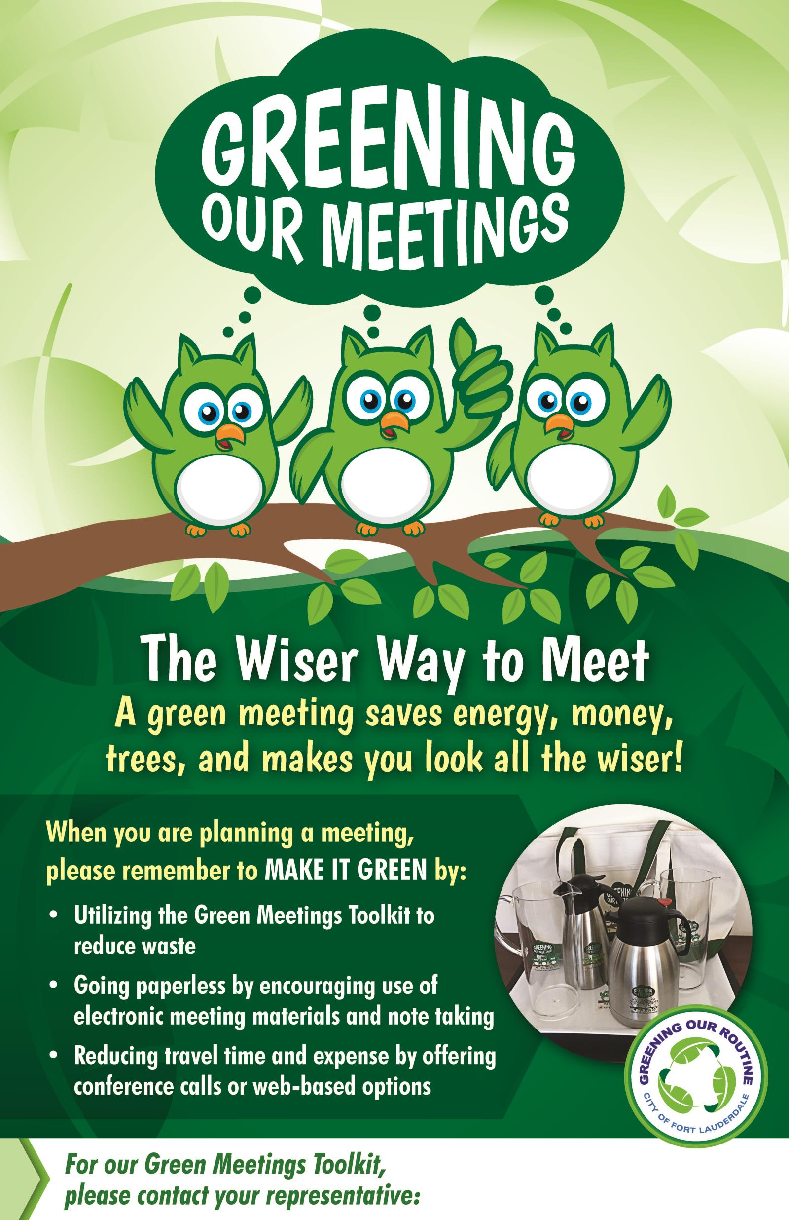 Greening our Meetings Poster