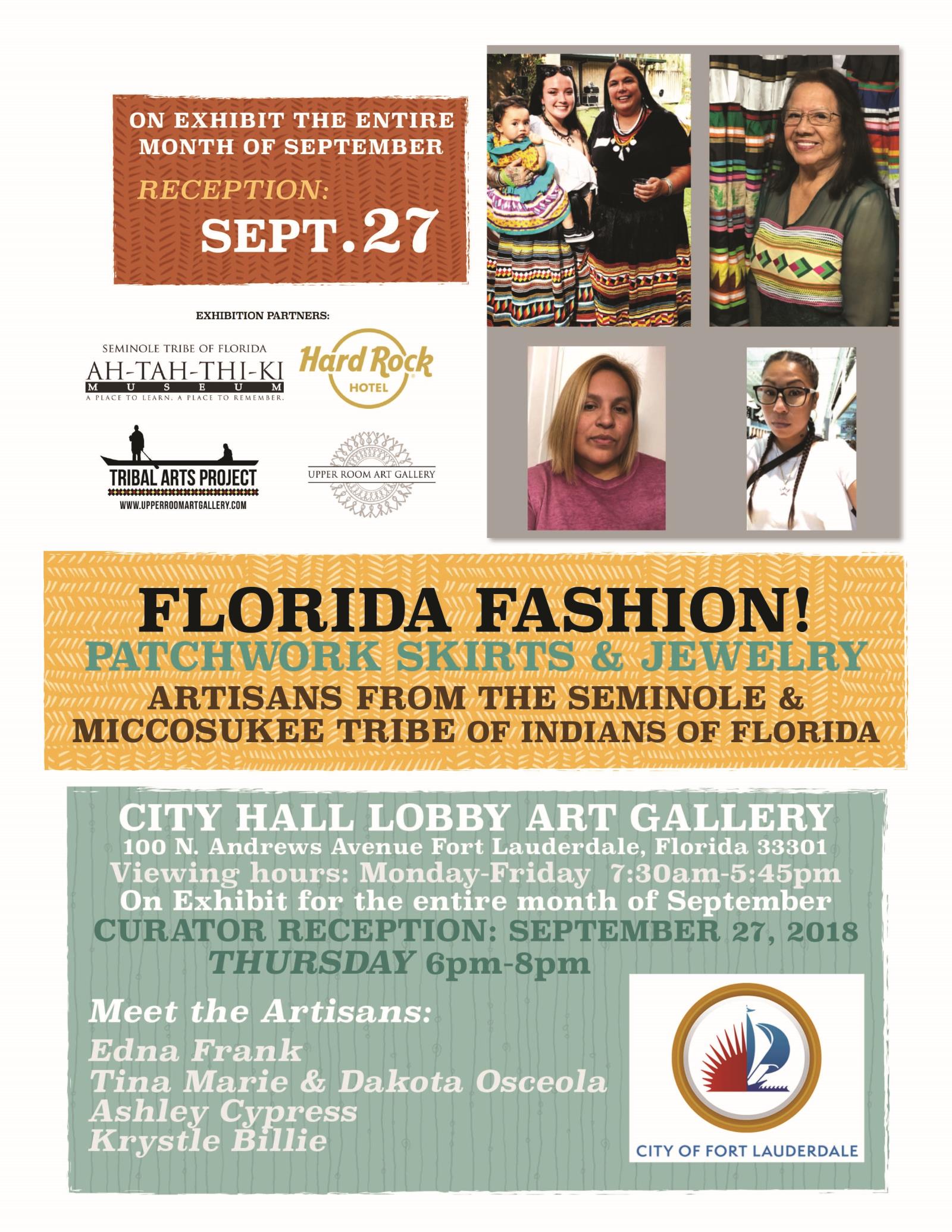 Florida Fashion Exhibit Invitation 2018