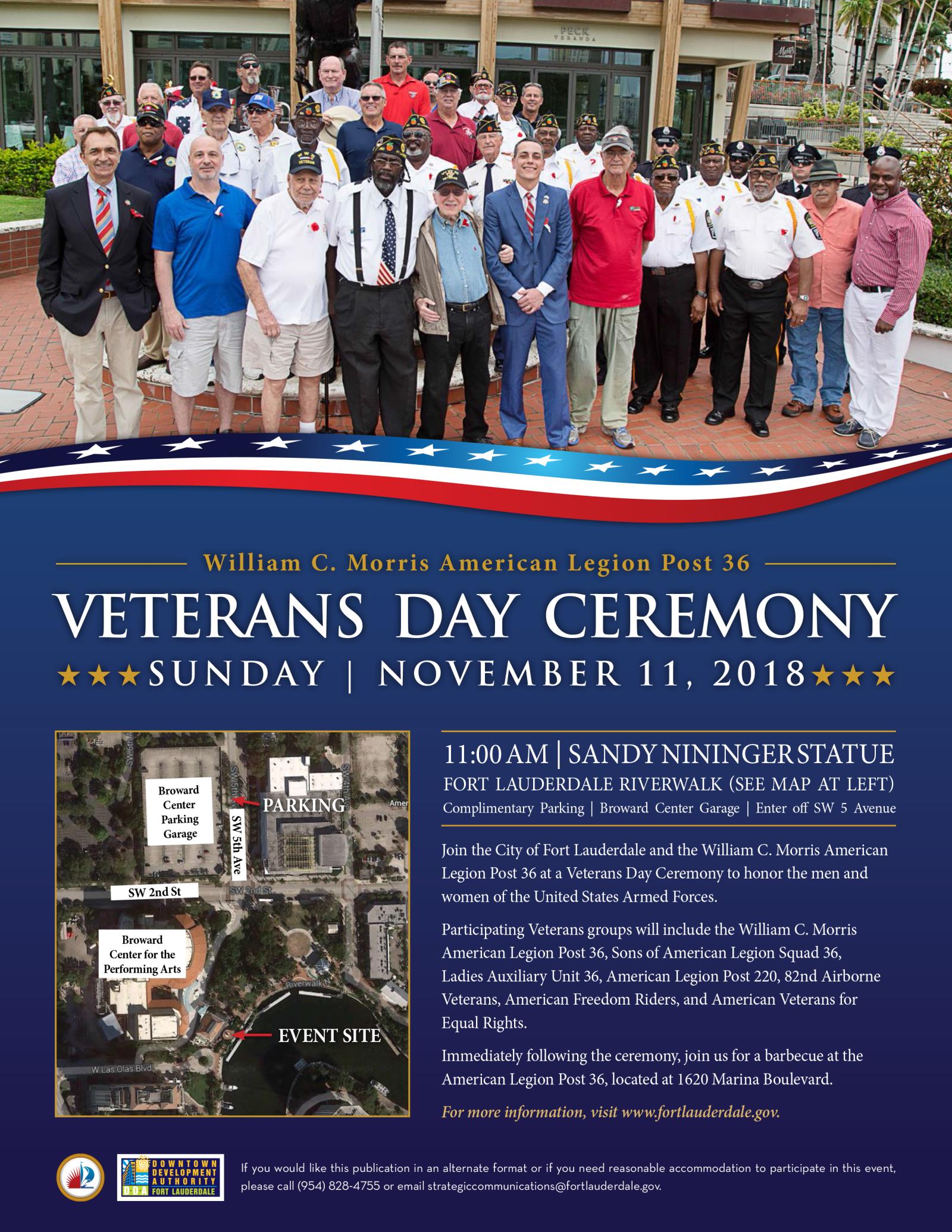 2018 Veterans Day Flyer and Map-1