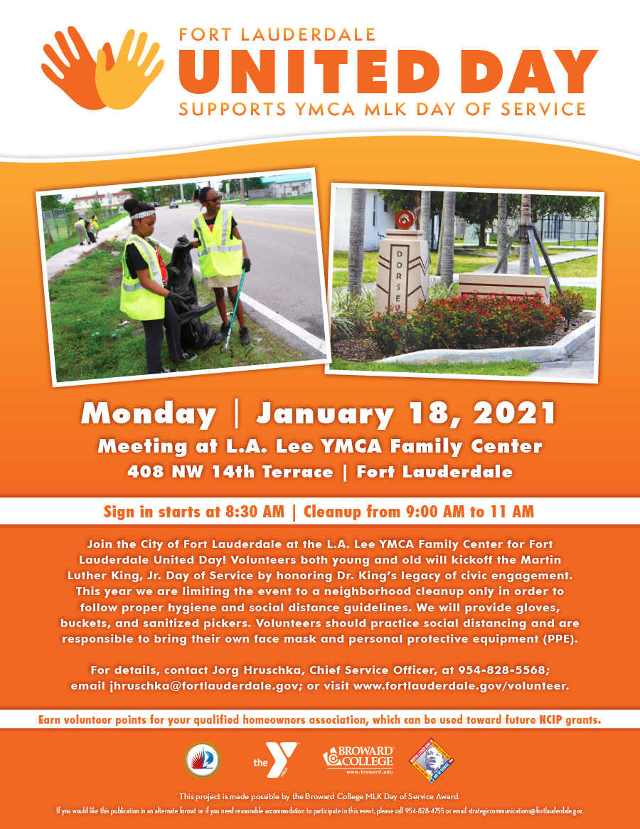 Graphic of Fort Lauderdale United Day Jan 2021 Flyer