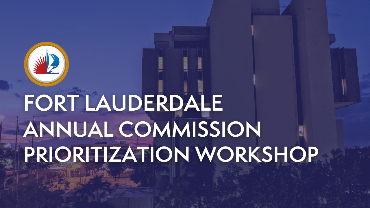 Annual Commission Prioritization Workshop