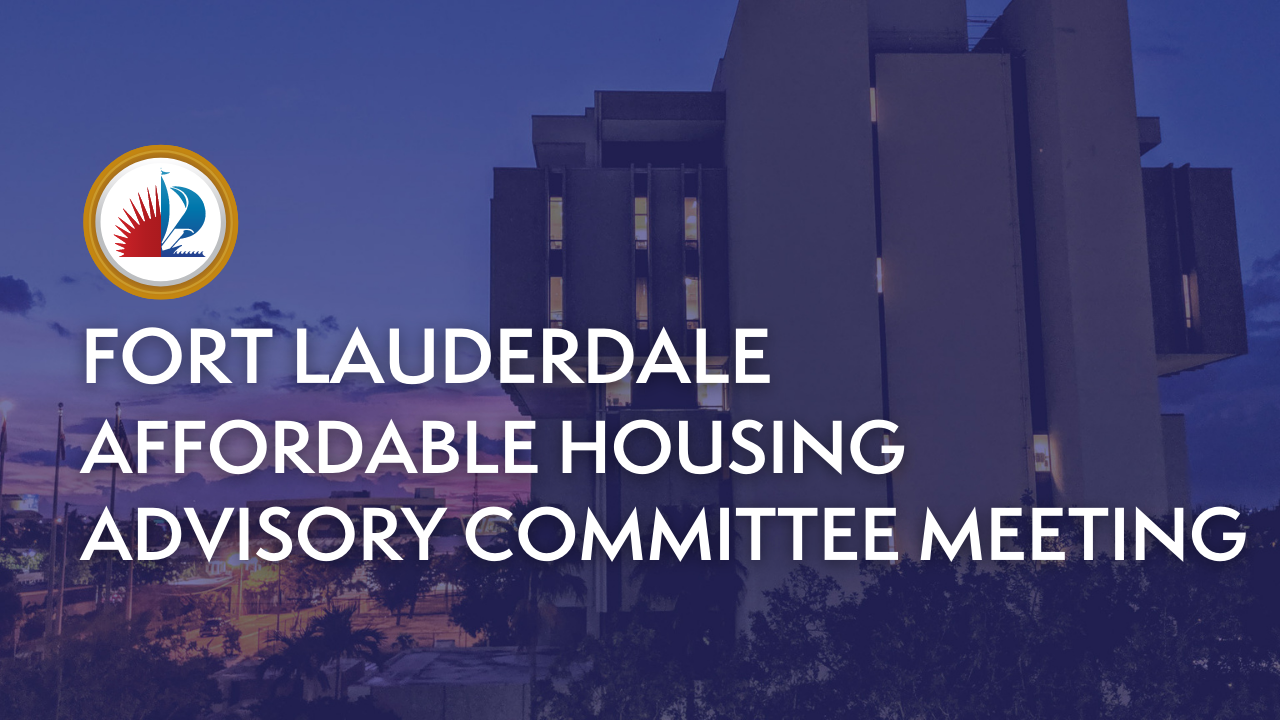 Affordable Housing Advisory Committee Meeting