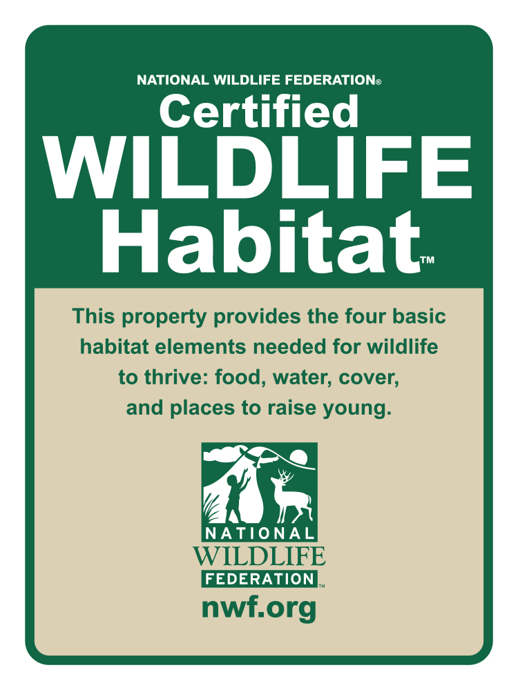 2014 Certified Wildlife Habitat Sign