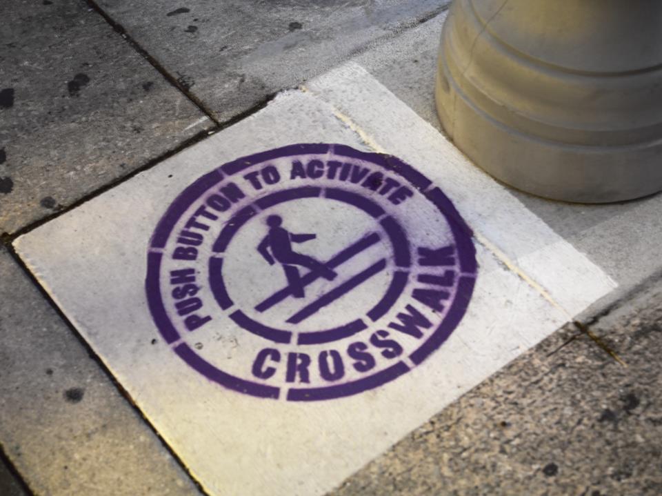 004 Purple Sidewalk Emblem