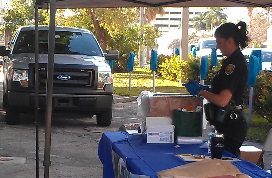 Officer Receives Medication