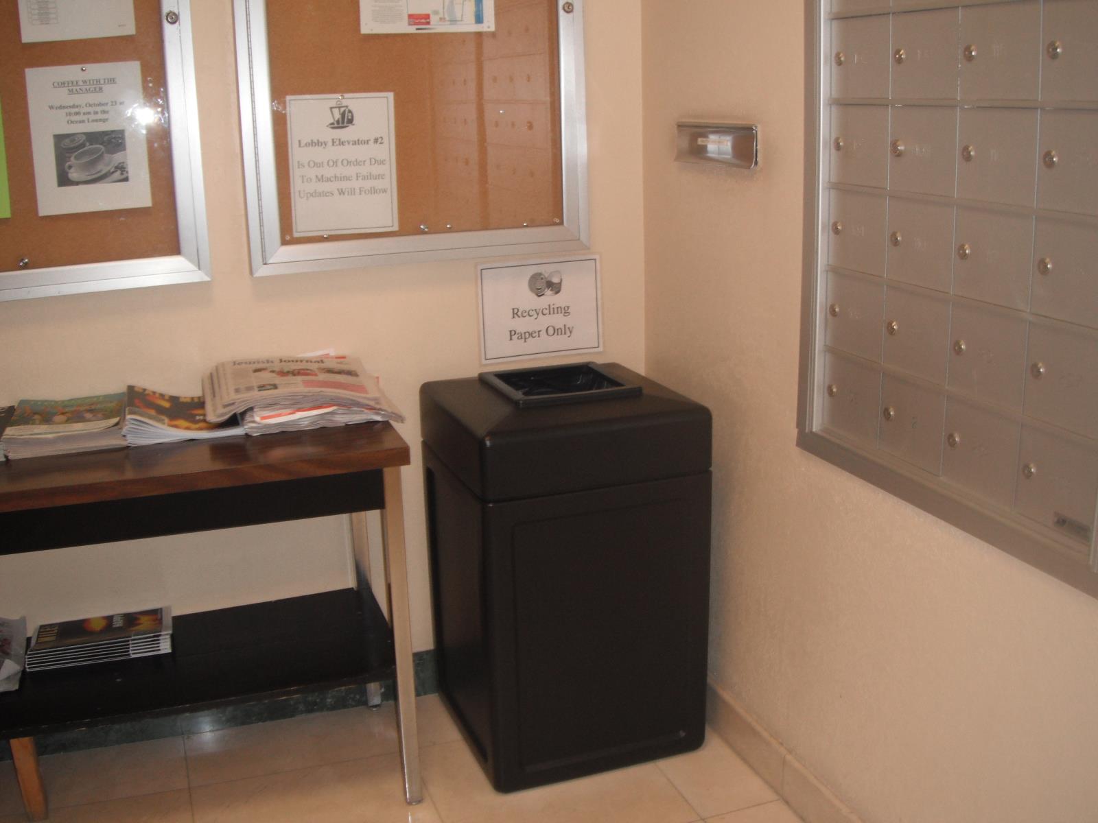 Multi-Family Recycling Mailroom